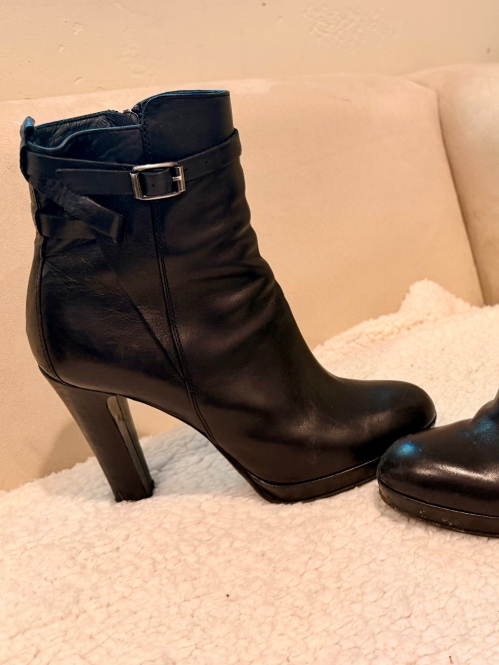 Black Alberto Formani Leather Boots